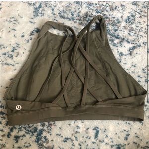 Lululemon Free To Be Serene Olive sports bra